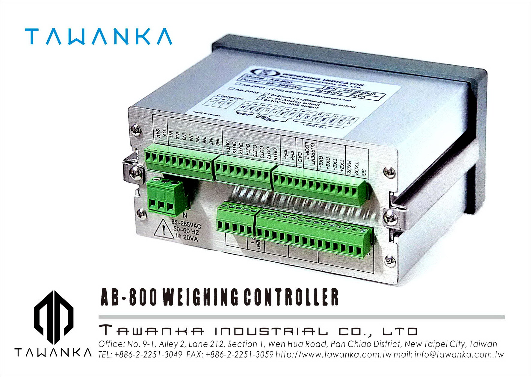 AB-800 | TAWANKA INDUSTRIAL CO., LTD